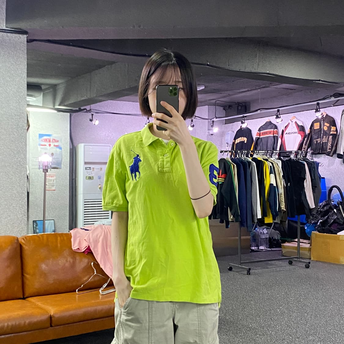 폴로 랄프로렌 빅포니 네온 카라티 B4634  상품이미지1