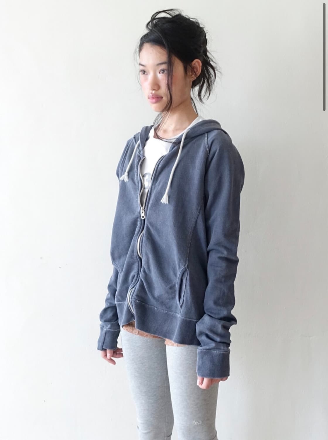 샵페어리 페어리 빈티지워싱 후드집업 상품이미지2