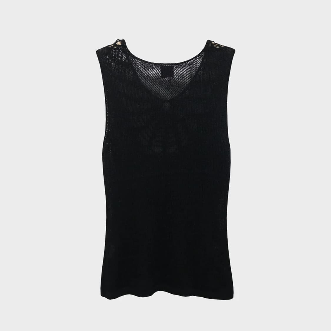 PREVIEW y2k 그물 니트 슬리브리스 63160 상품이미지2