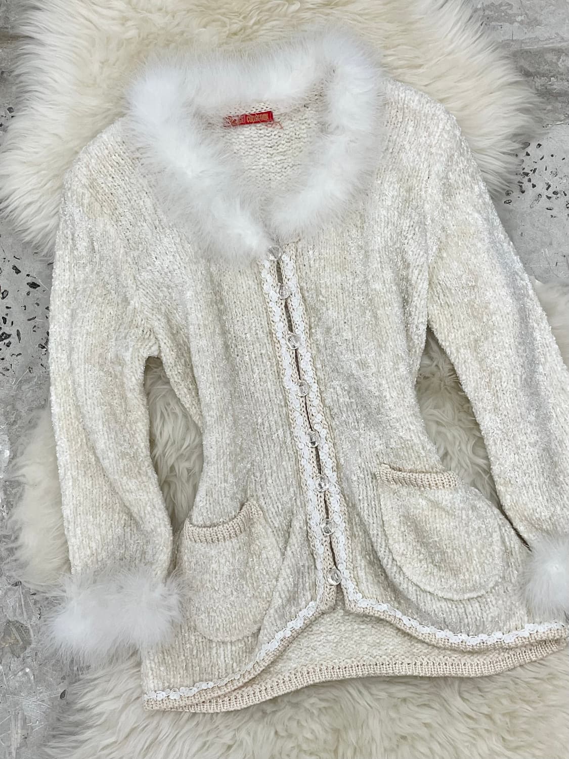 윈터페어리 퍼 버튼 탑 상품이미지2