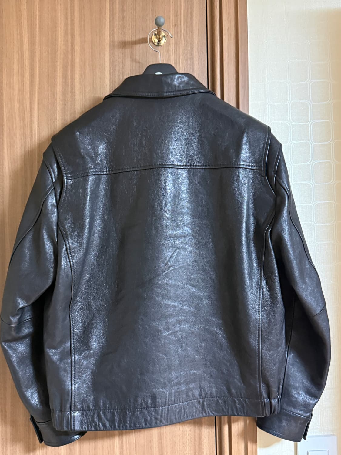 [46]느와르라르메스 세미오버 가죽자켓 상품이미지3