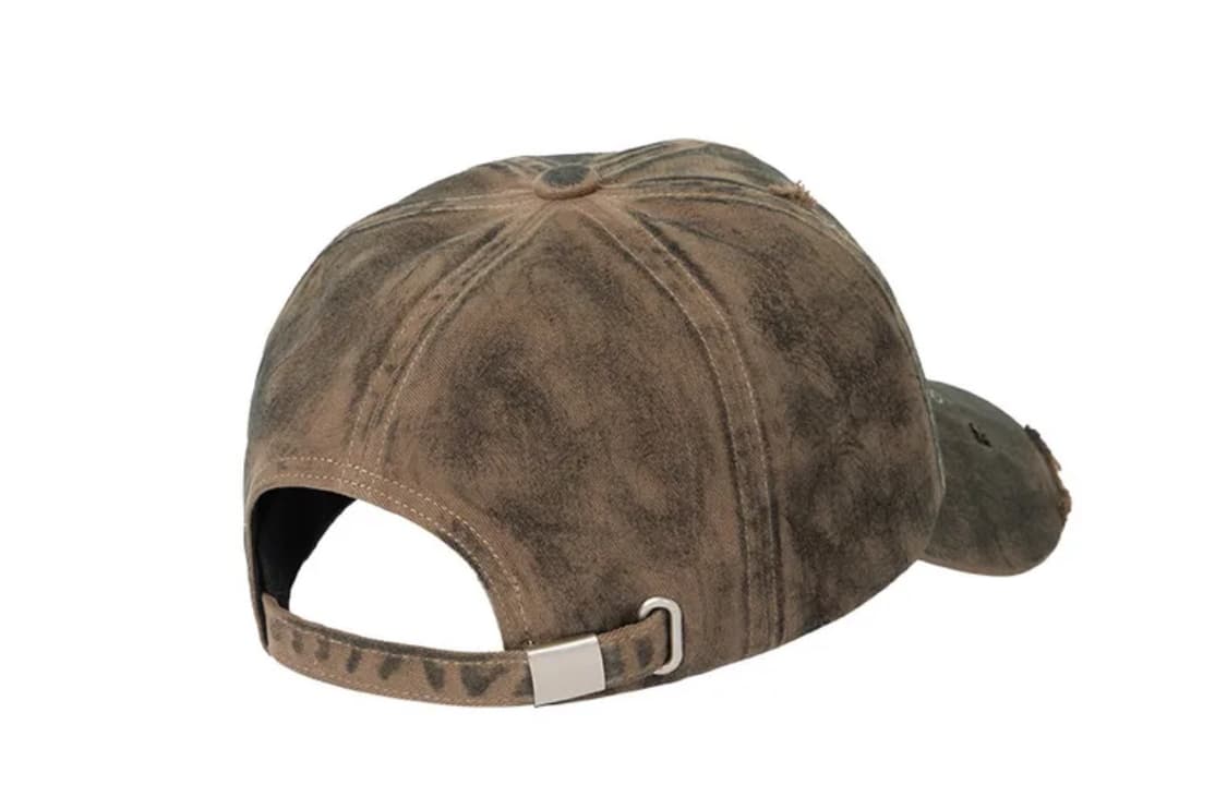 [Aakam] Washed Damage Ball Cap (Khaki) 상품이미지2