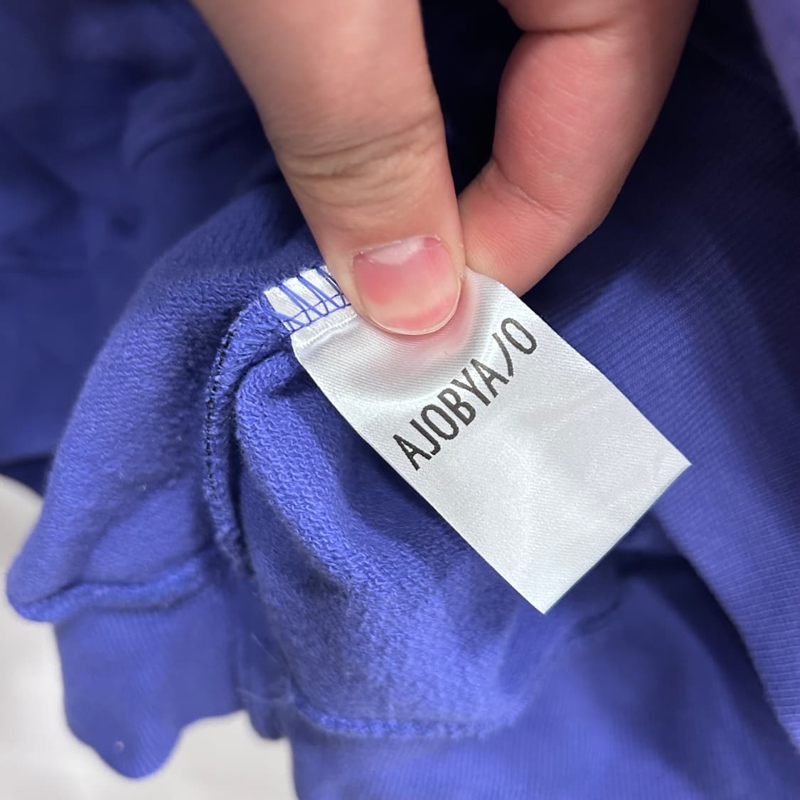 아조바이아조 빅패치로고 오버핏 헤비코튼 맨투맨 상품이미지4