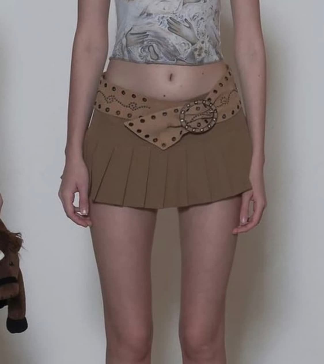 Sculptor Cotton Pleats Micro Skort 상품이미지1