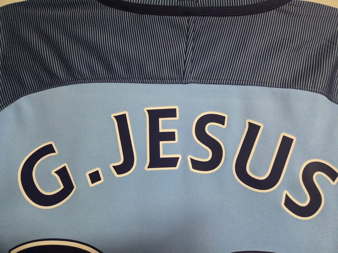 맨시티 16 17 제주스 유니폼 올오피셜 해외S 상품이미지10