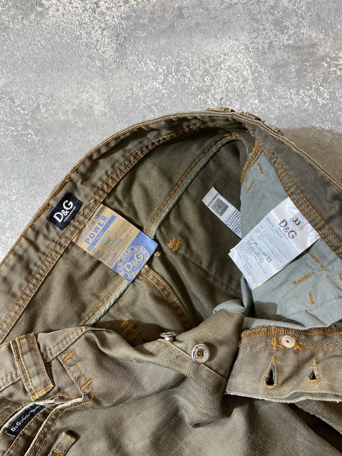 [32] D&G 돌체앤가바나 빈티지 워시드 데님팬츠 상품이미지10