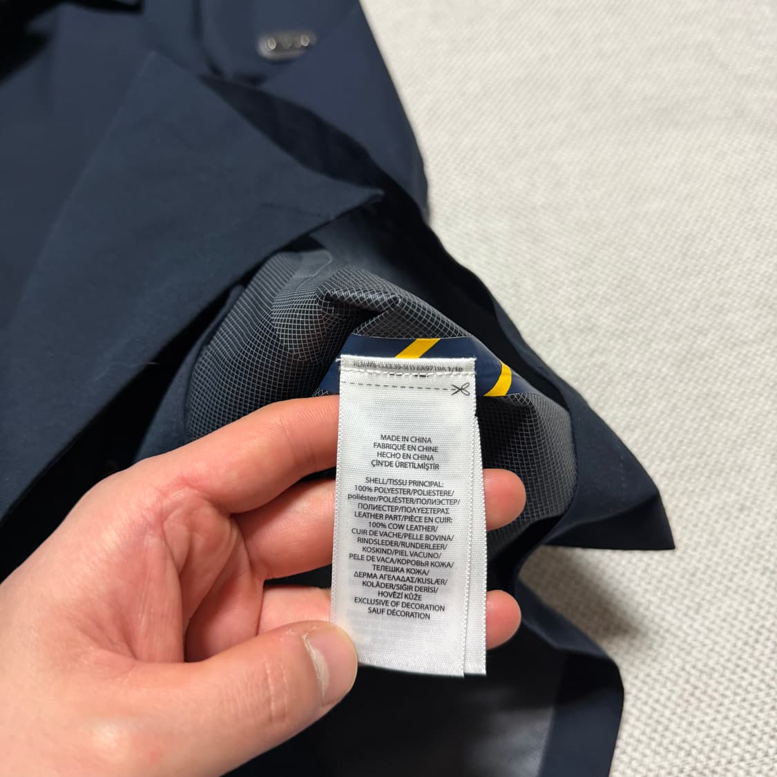 폴로 랄프로렌 네이비 트렌치 레인 코트 상품이미지4