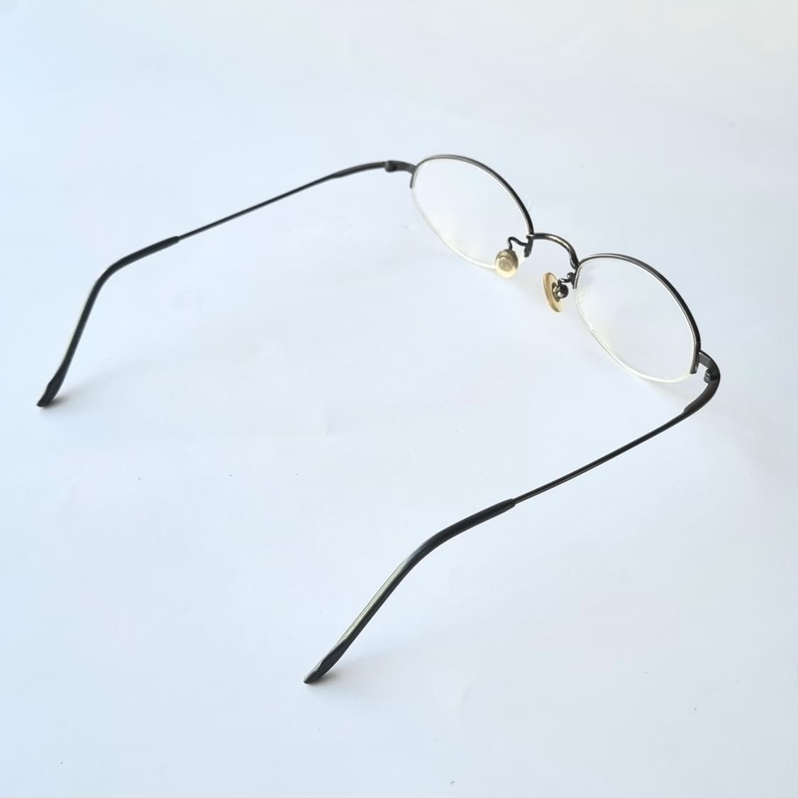 데드스탁 긱시크의 정점, 타원형 반무테 안경테 748 상품이미지4