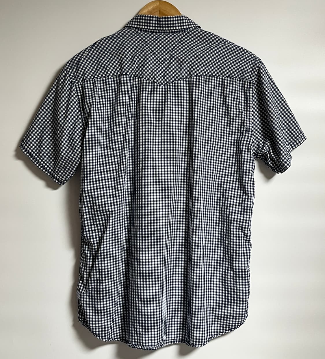 공용 타미힐피거 잔체크 반소매 셔츠 반팔 남방 M 상품이미지6