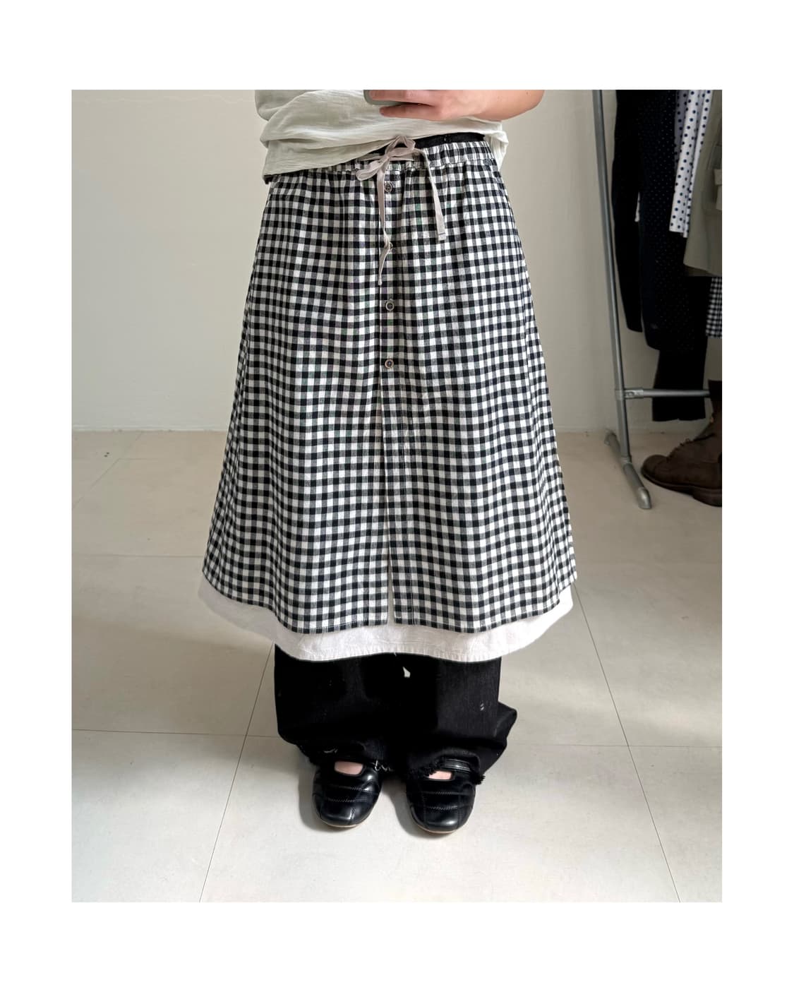 빈티지 레이어드 스커트 상품이미지1