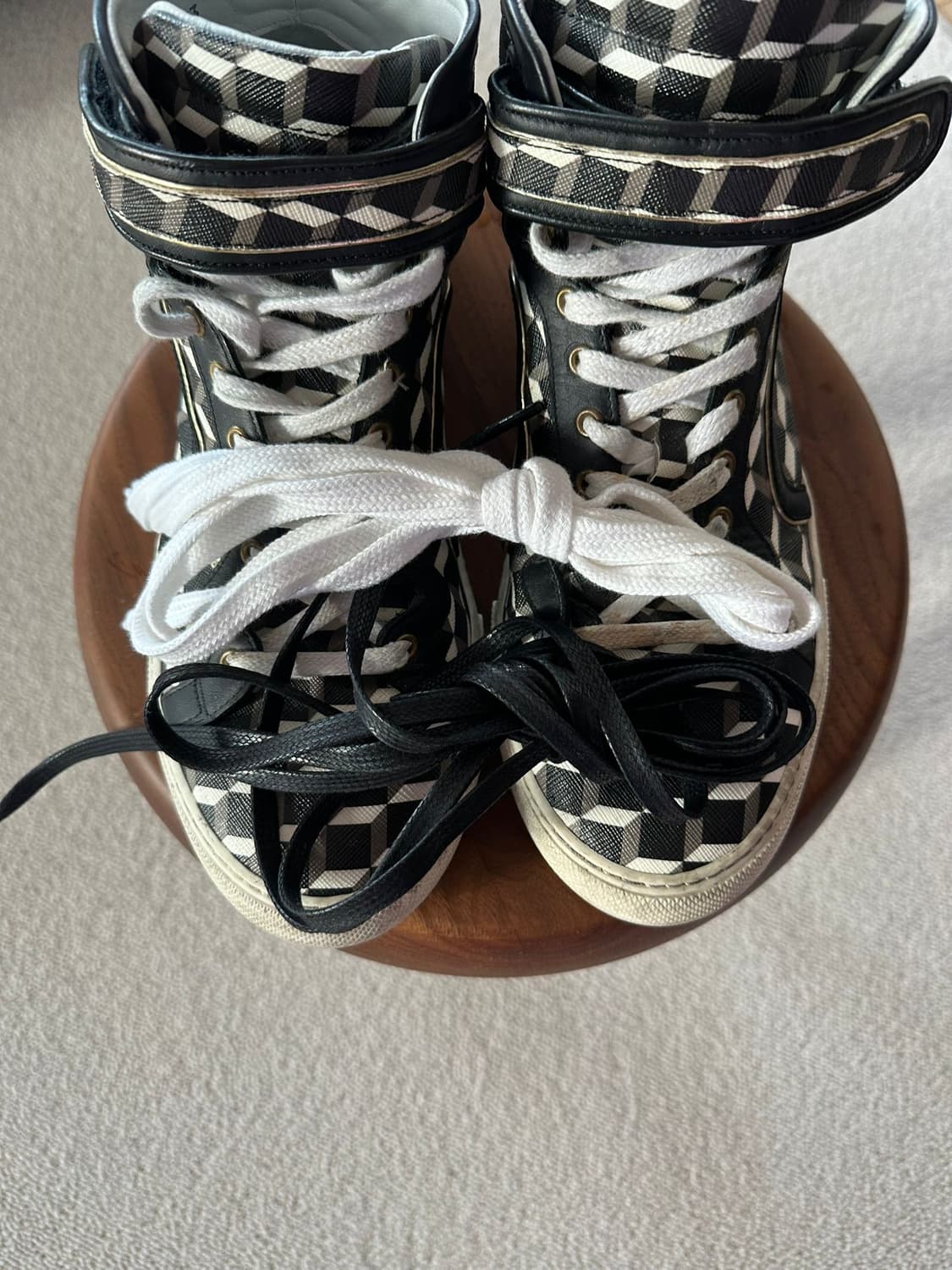 PIERRE HARDY CUBE BOX LEATHER HIGH TOP 상품이미지5