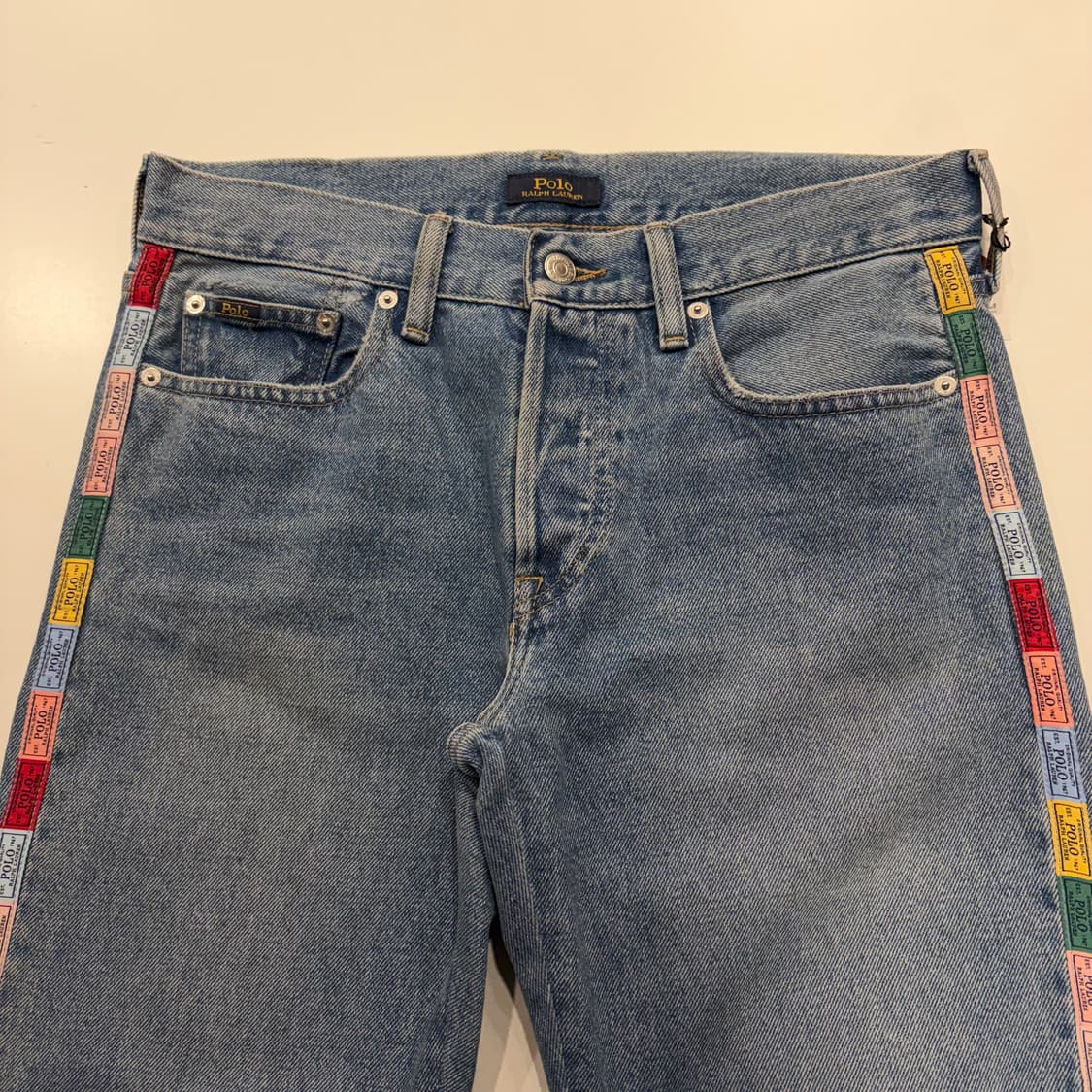 [26] 폴로 랄프로렌 라벨 사이드 로고 데님 팬츠 청바지 B931 상품이미지3