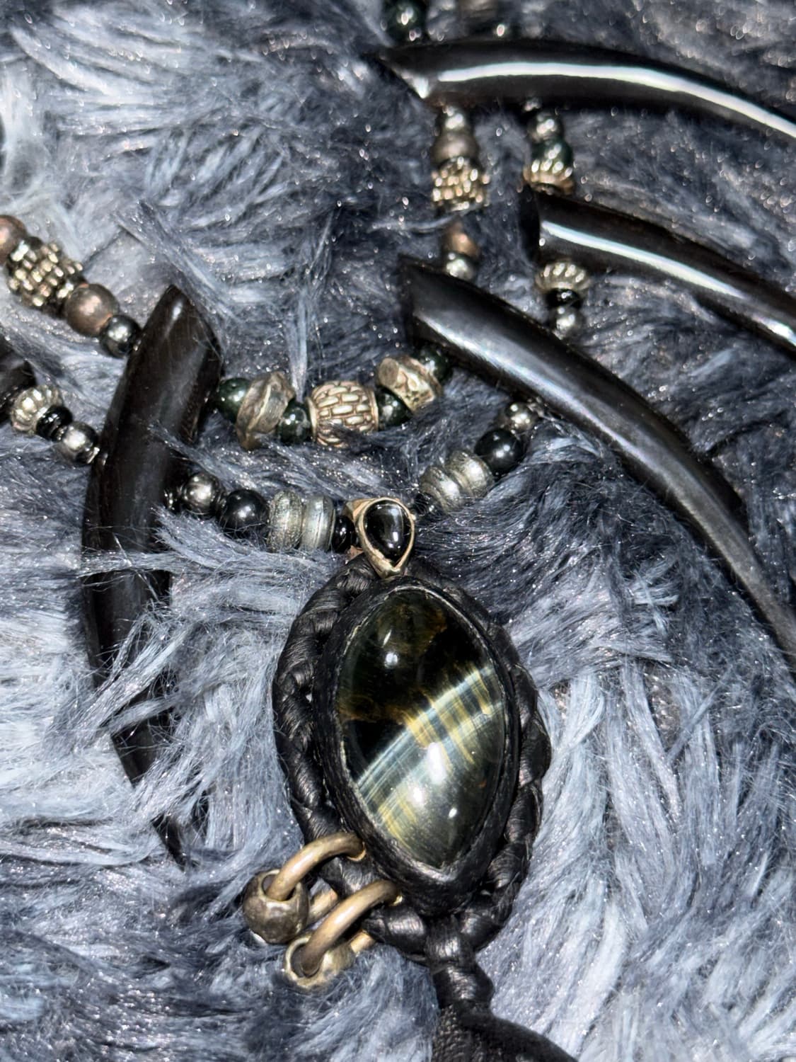 14thaddictionSINGLE STRING HORN NECKLACE 상품이미지2