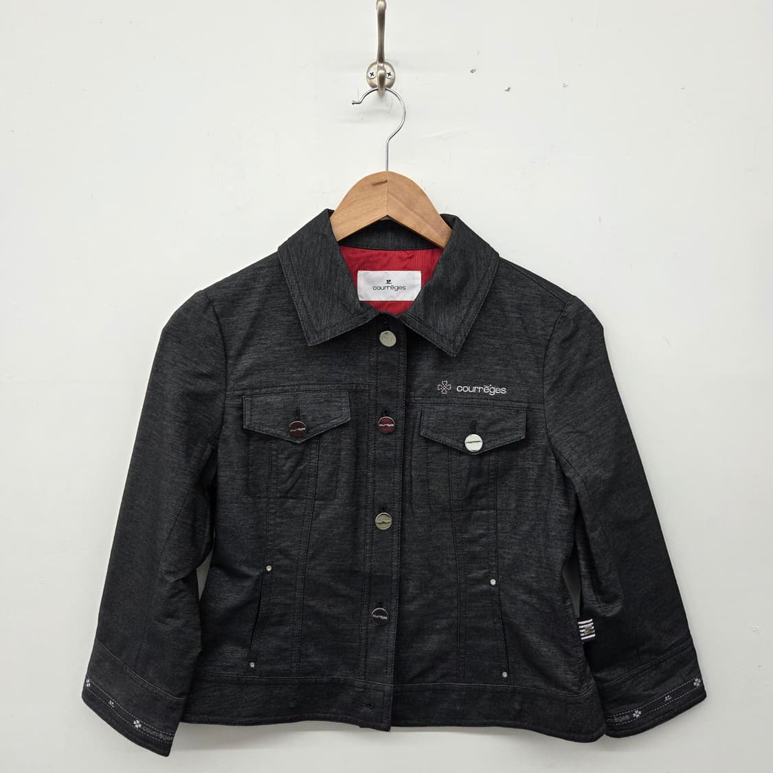 꾸레쥬 블랙 데님 자켓 여성 XS 상품이미지1