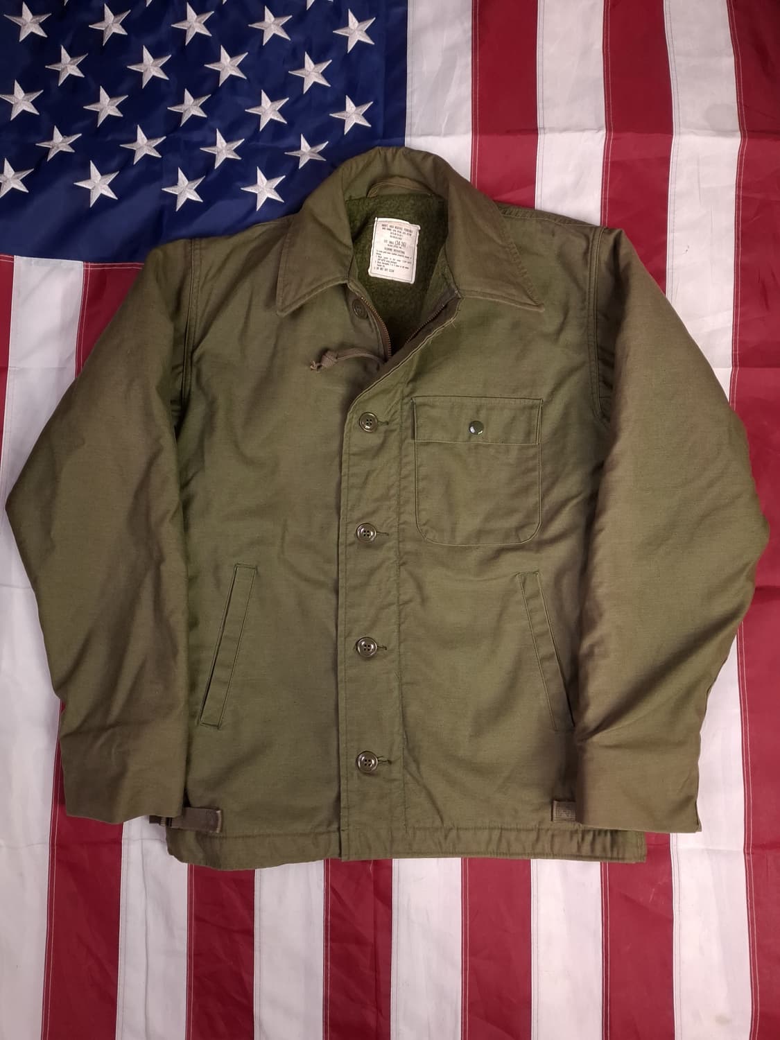 새제품급 오리지날 80's 미해군 A-2 덱자켓 상품이미지2