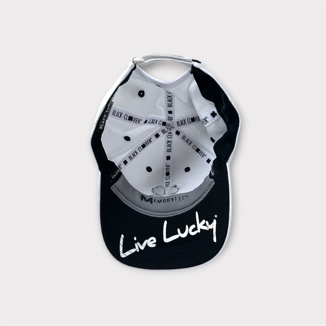 블랙 클로버 자수 화이트 볼캡 (1774) 상품이미지7