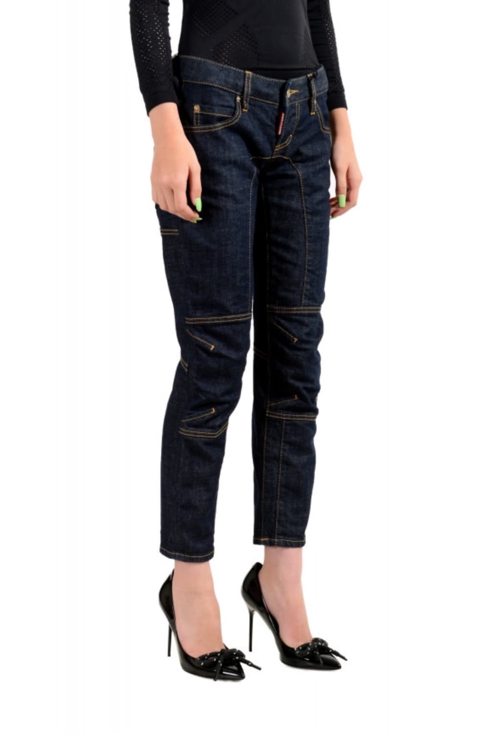 DSQUARED2 11/FW 디스퀘어드 바이커 진 크롭 팬츠(오일클로즈) 상품이미지2