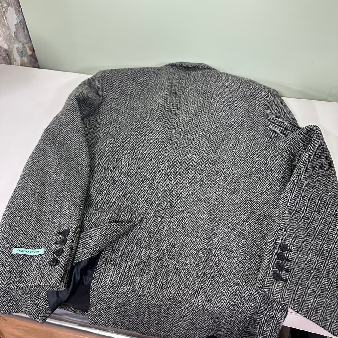 95-100 인스턴트펑크 헤링본 블레이저 상품이미지6