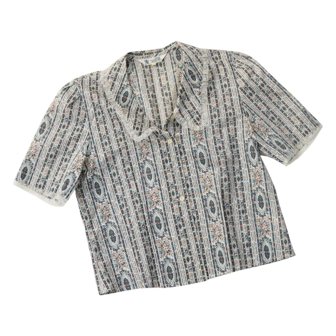  스코치하우스 빈티지 에스닉 페이즐리 레이스 블라우스 (F) 상품이미지1
