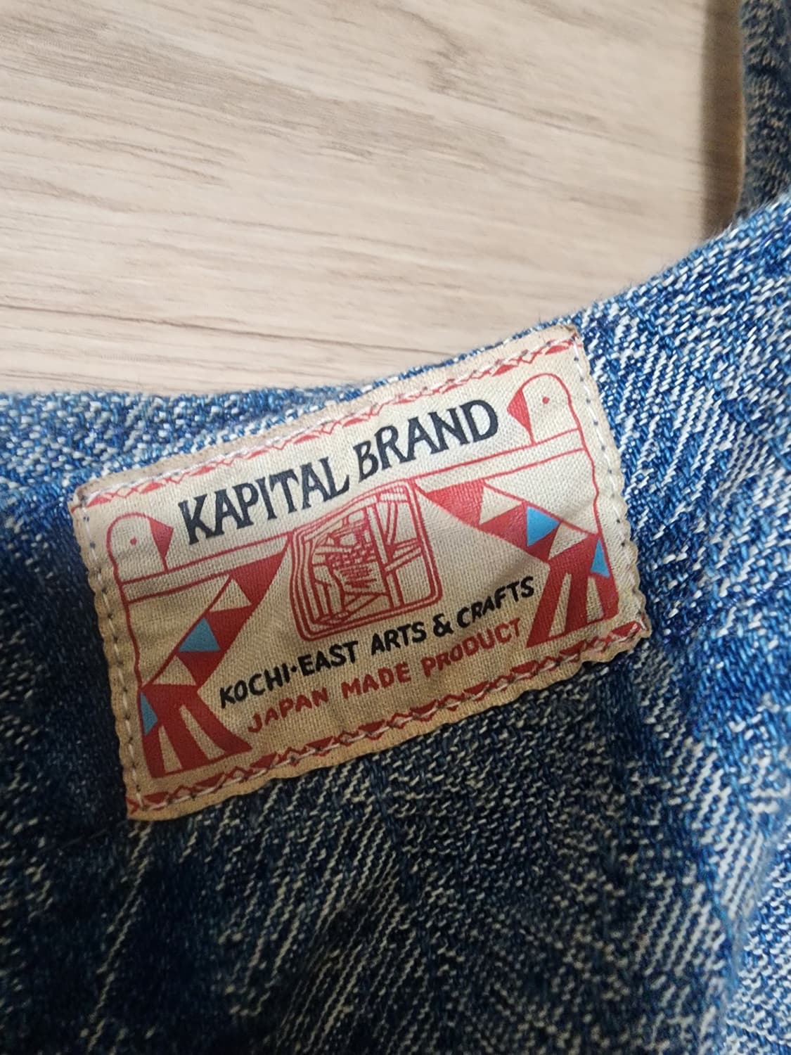 캐피탈 12oz 맥파이 데님 메디슨 백 라지 인디고 상품이미지3