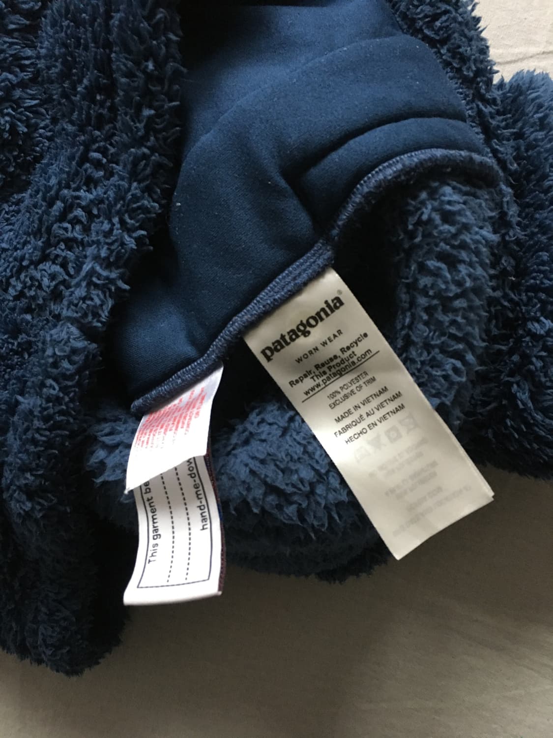 파타고니아 로고 쉐르파 후드집업 상품이미지5