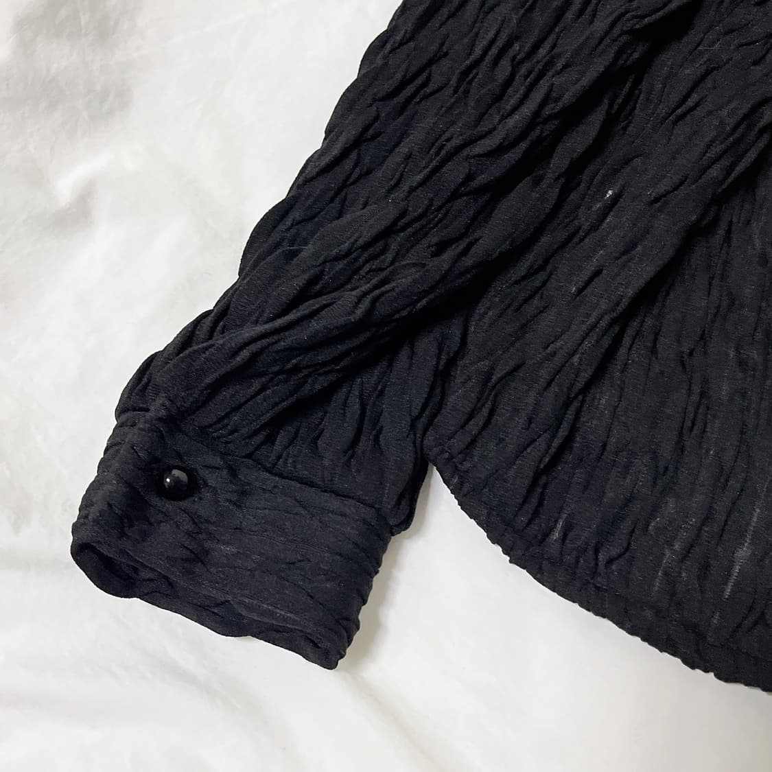 빈티지 ) 화이트카라 포인트 블랙블라우스 상품이미지3