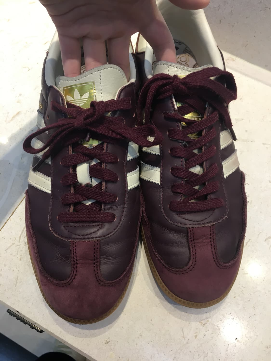 아디다스 삼바 마룬 크림 화이트 상품이미지2