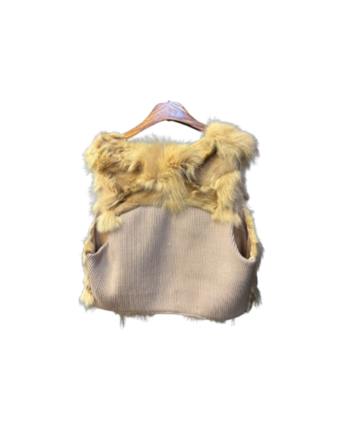 르샵블랙 여우&토끼 퍼 조끼 M 상품이미지2