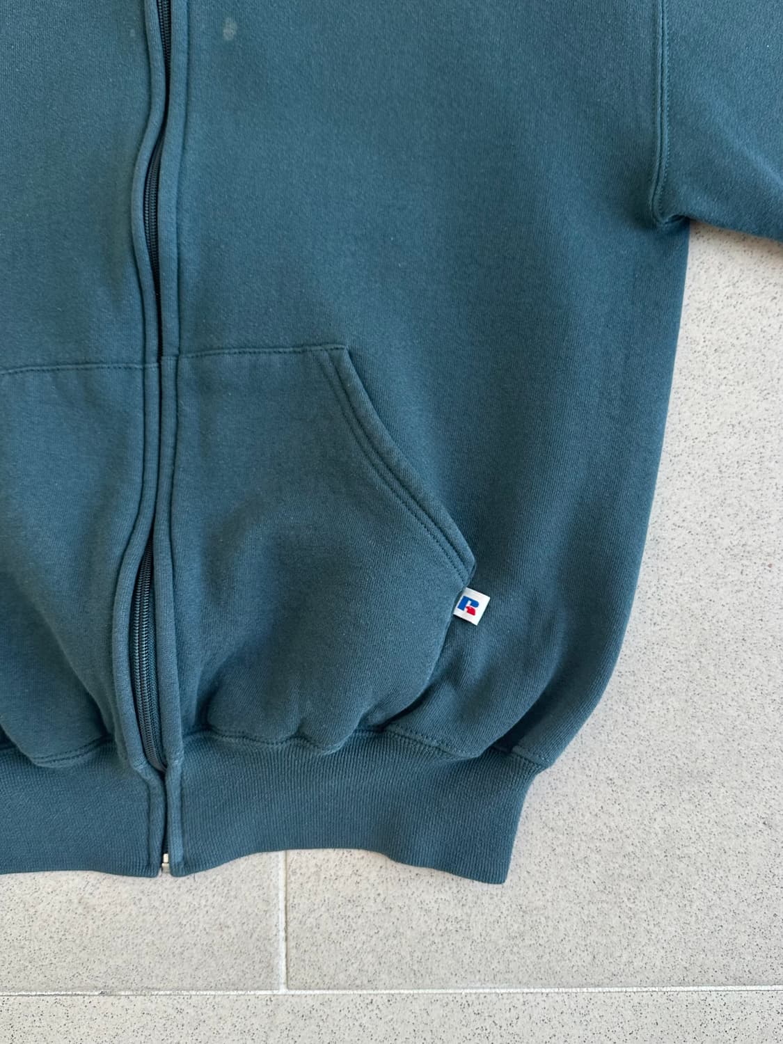 90s 빈티지 러셀 후드집업 M USA 상품이미지3