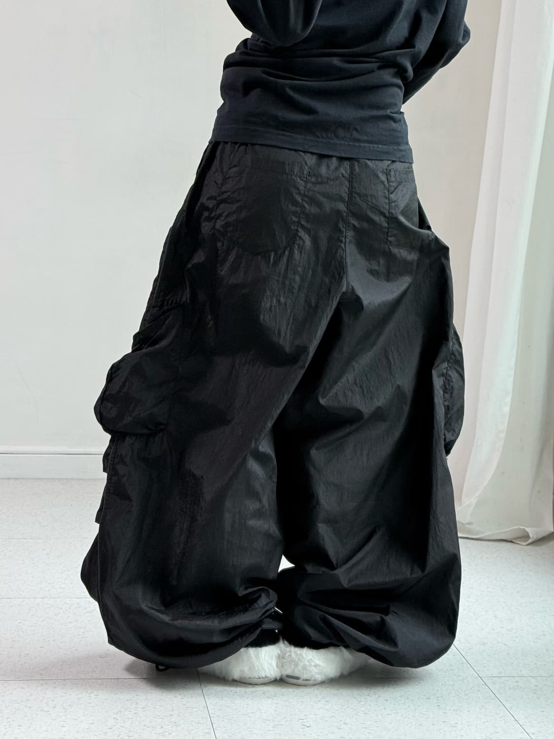Ken 나일론 블랙 카고 팬츠 상품이미지4