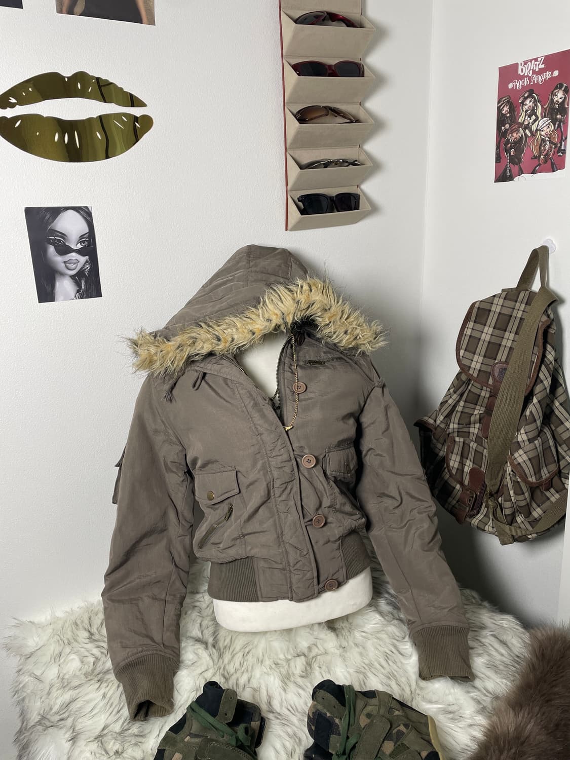 빈티지 N2b 스타일 퍼 봄버 자켓 상품이미지1