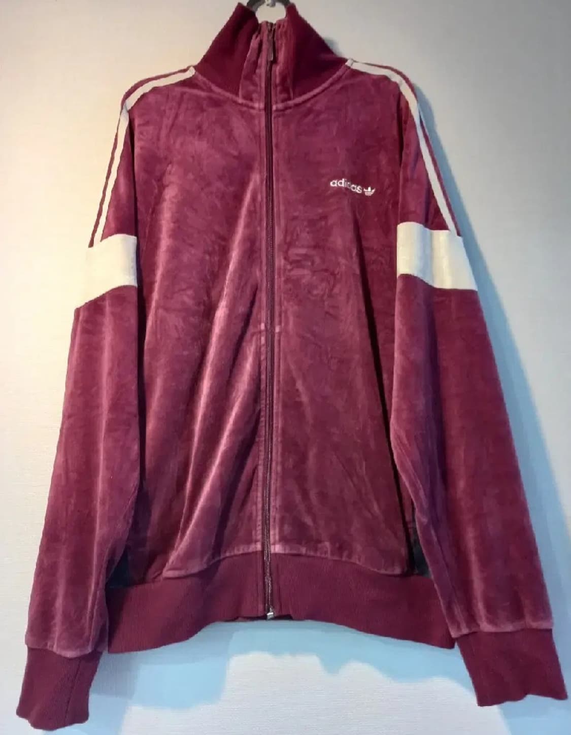 아디다스 희귀 벨벳 버건디 핑크 트랙탑 저지 져지집업110 상품이미지1