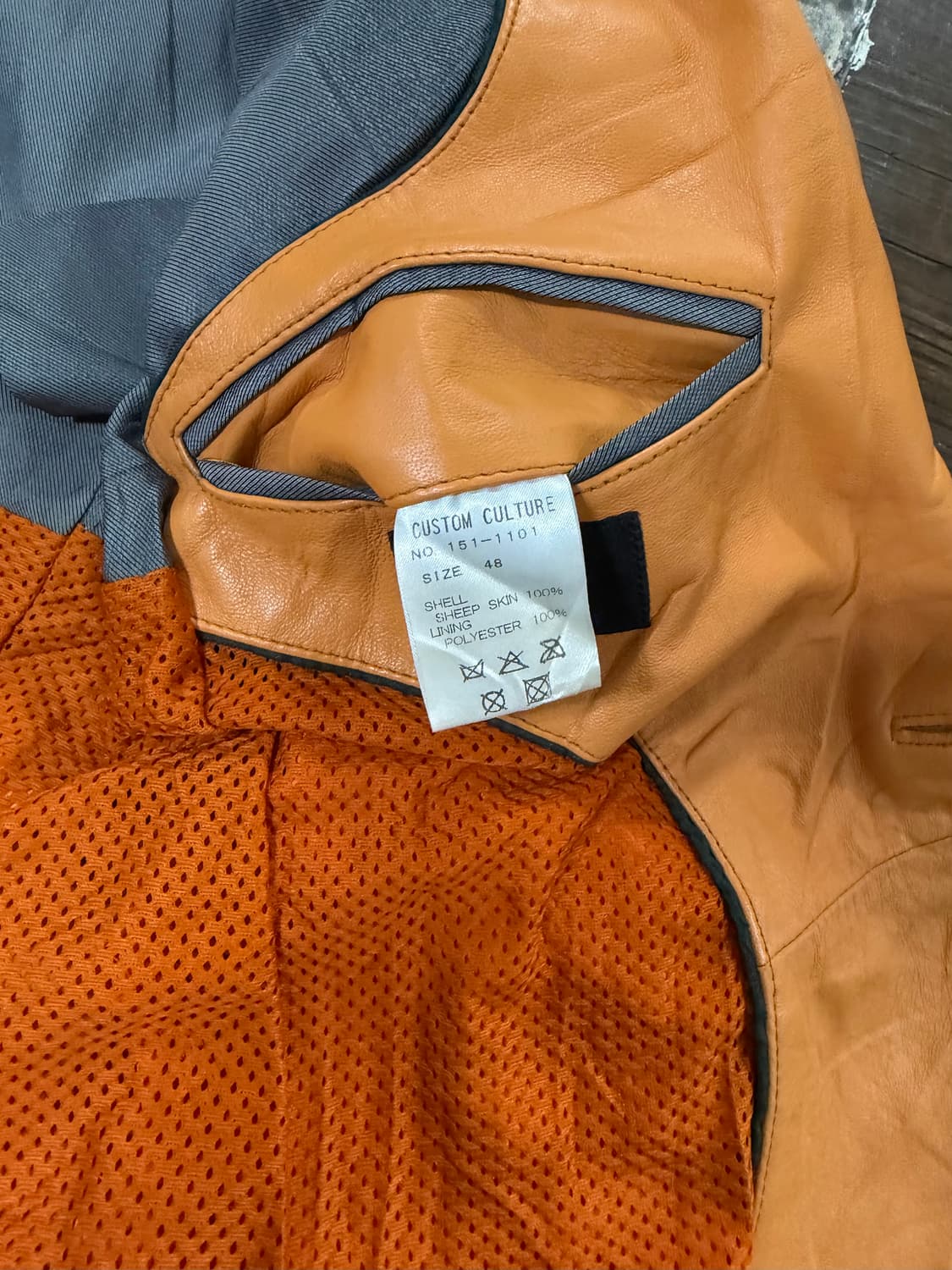 CUSTUM CULTURE 레더 블레이져 상품이미지5