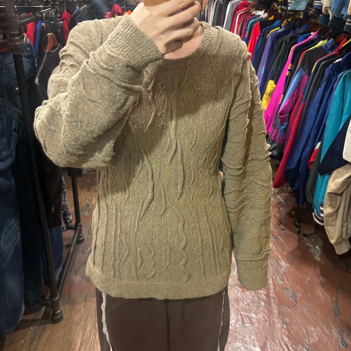 [Hi] 그레이 패턴 스웨터 니트  상품이미지2