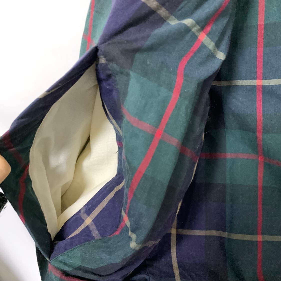 에디바우어 블랙 패딩 조끼 체크 안감 빈티지 베스트 상품이미지6