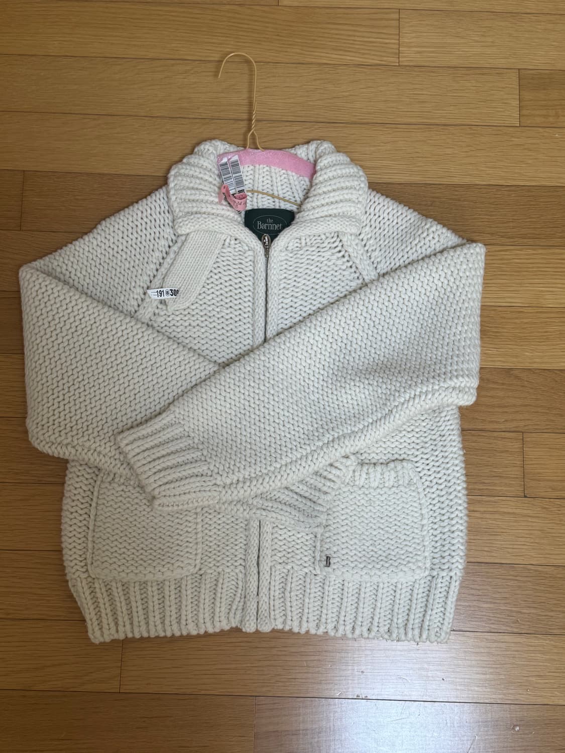 더바넷 Soap Zip-Up Knit 아이보리 상품이미지4