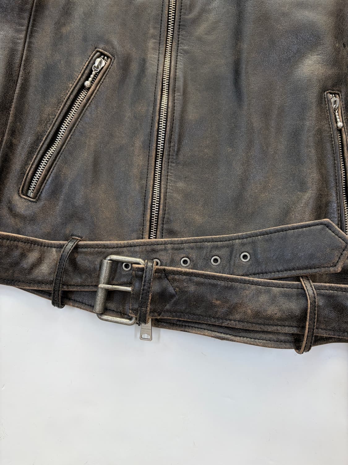 All Saints 레더 바이크 자켓 상품이미지5