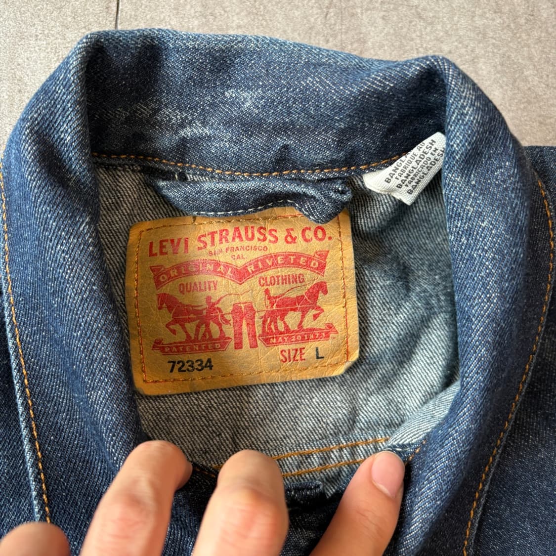 리바이스 정품 72334 인디고 데님 청 자켓 상품이미지5