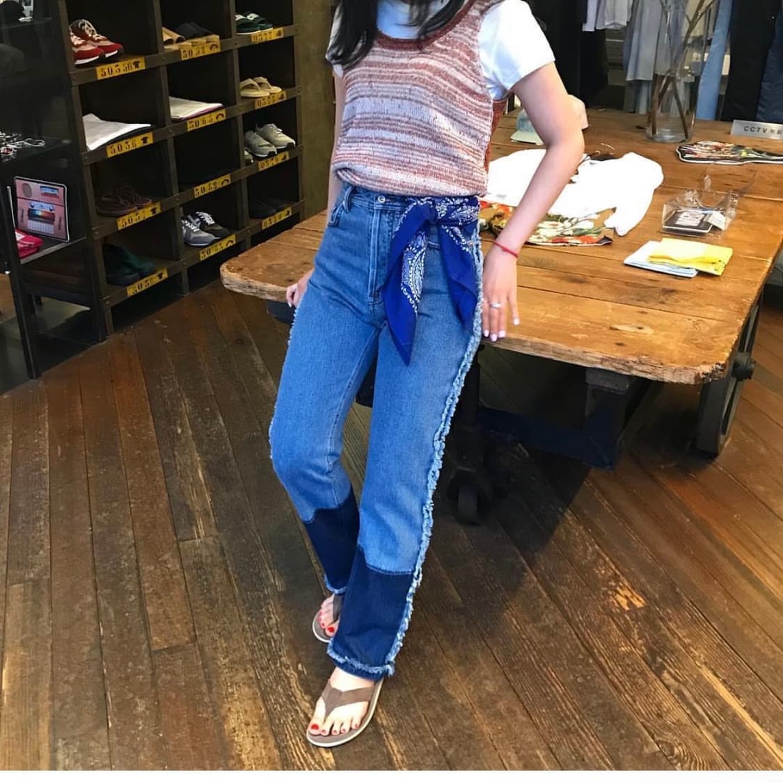 🏷️unused 언유즈드 페이즐리 반다나 상품이미지3