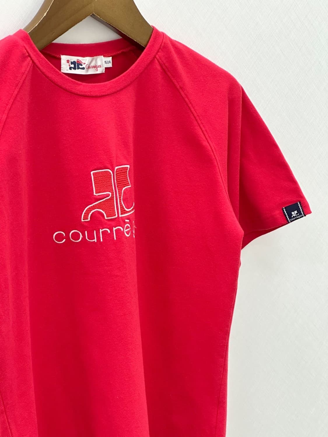 courreges / 꾸레쥬 레드 빅 로고 반팔 티셔츠  상품이미지2