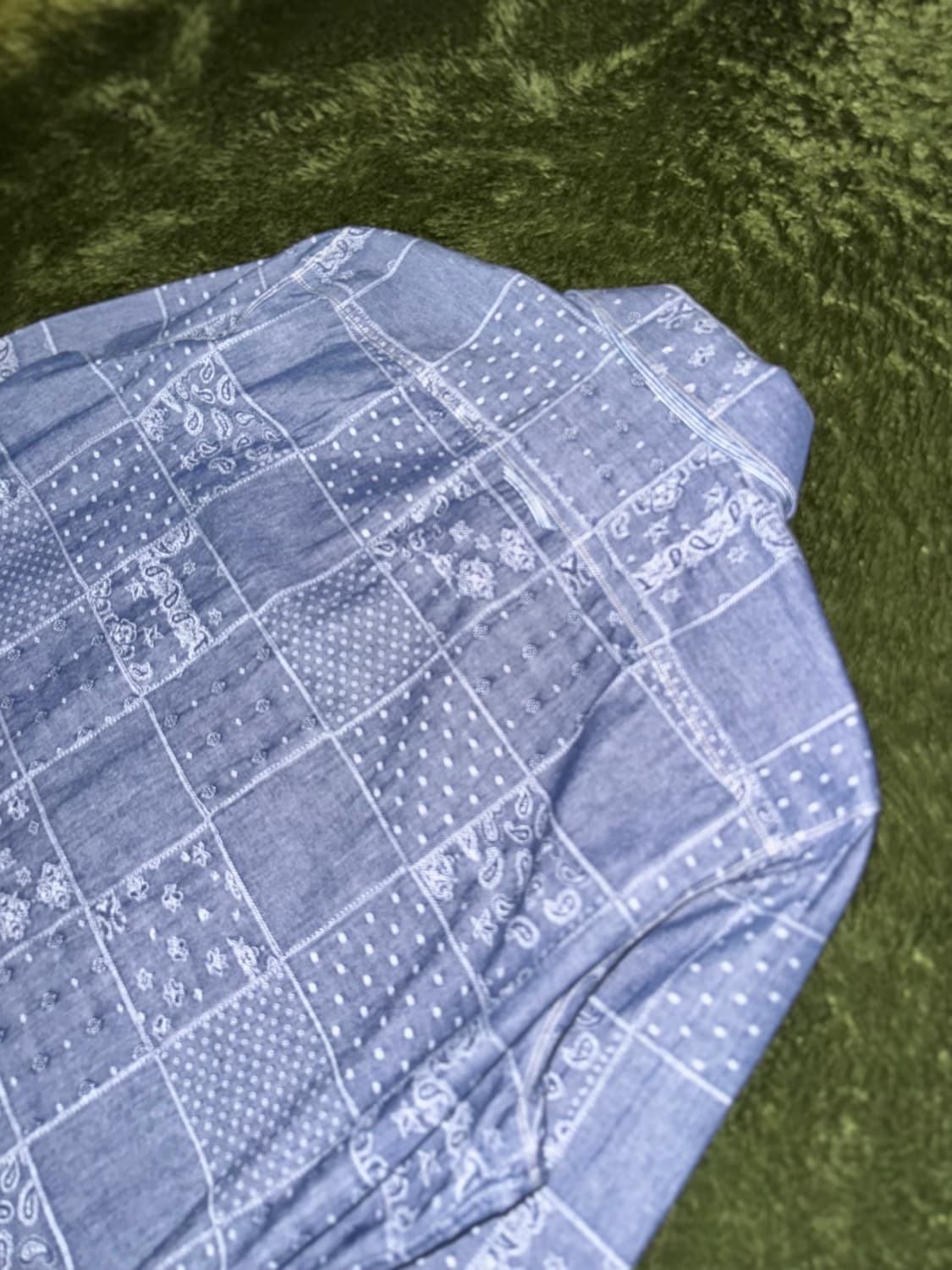 [42] 커스텀멜로우 MVW 페이즐리 패치워크 샴브레이 셔츠 상품이미지9