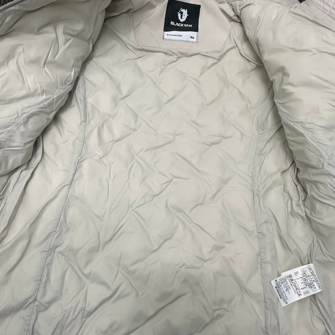 블랙야크 퀄팅 여성 구스다운 패딩 아이보리 90(S) 상품이미지9