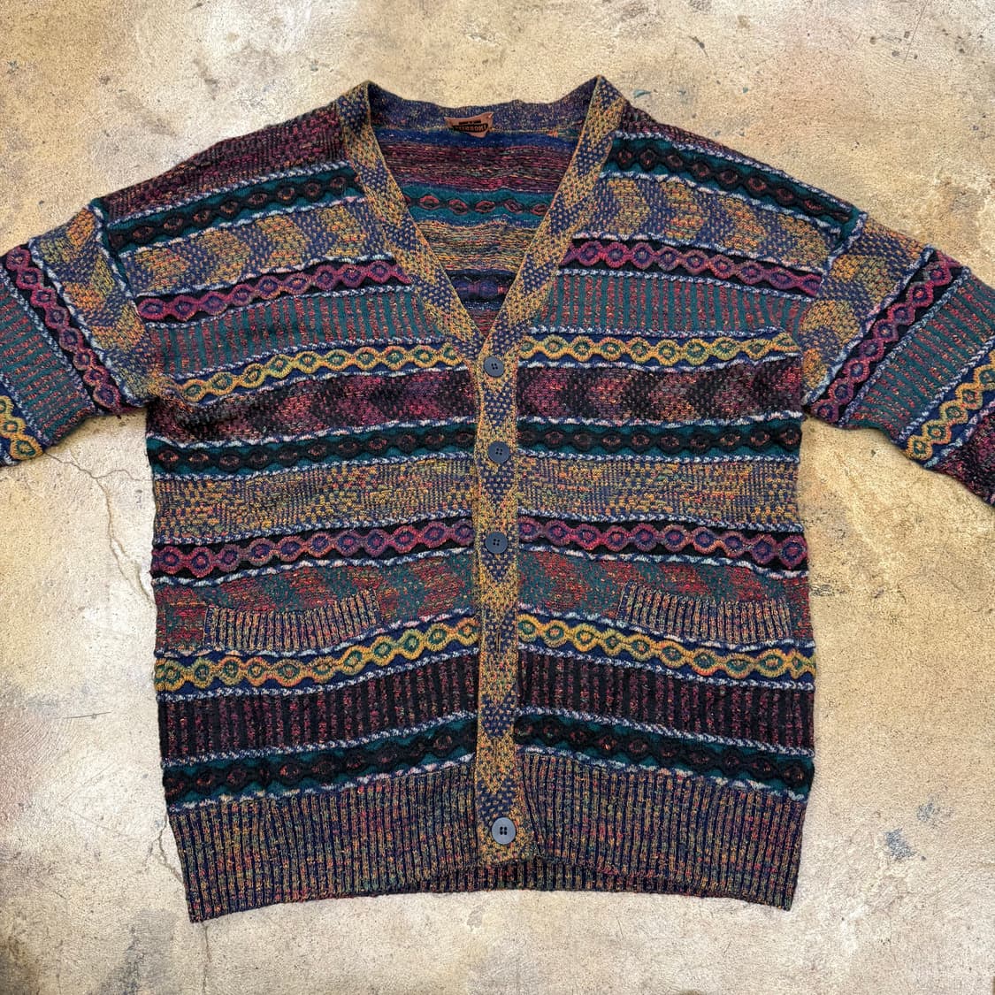 [정품/52] 미쏘니 패턴 니트 가디건 b10 상품이미지3