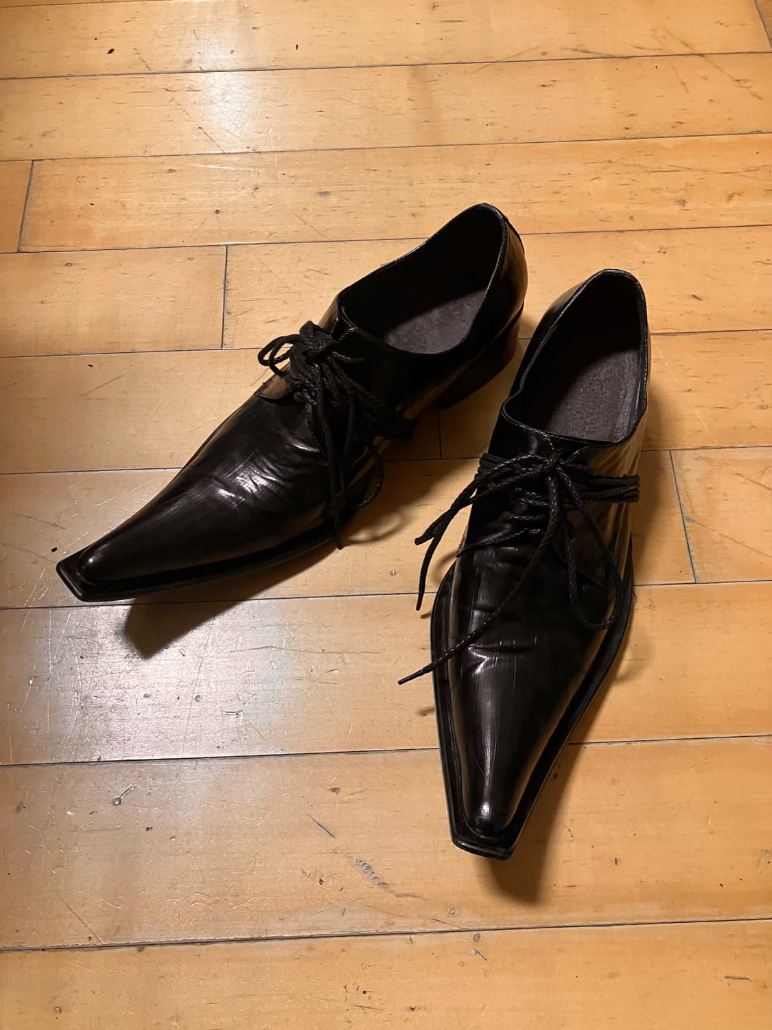 Japanese 90s 포인티드 롱 노즈 더비 슈즈 275 상품이미지3