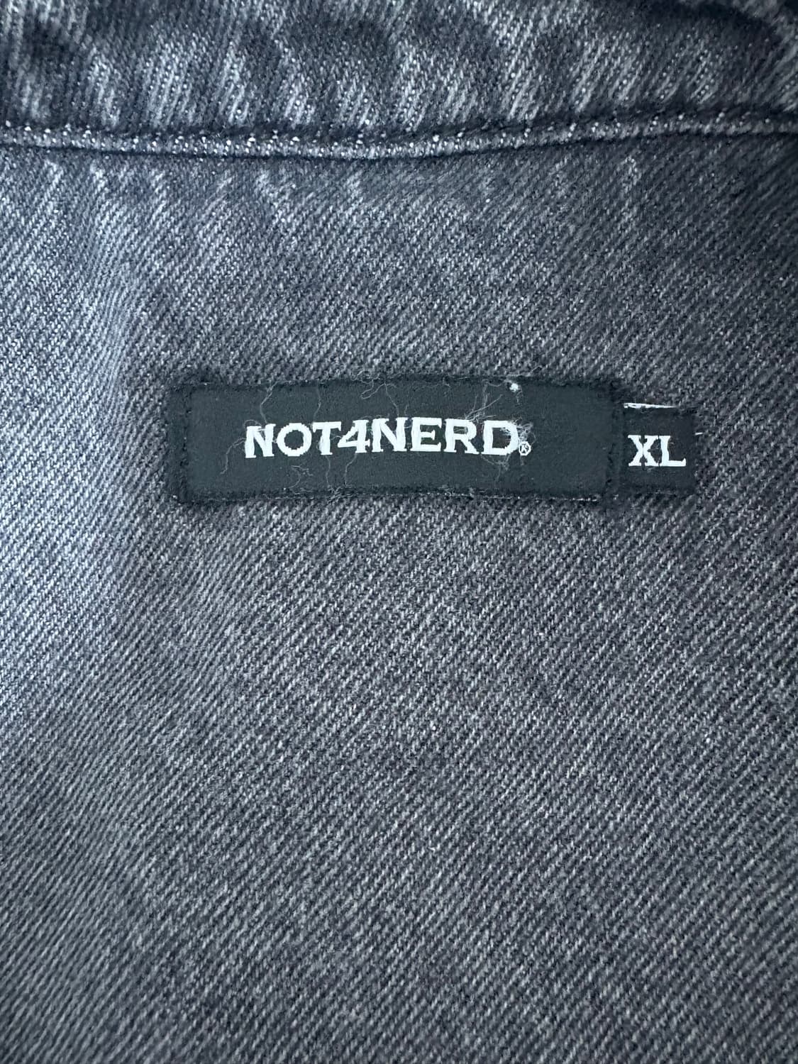 낫포너드 Knit Sleeve Denim Jacket - Black XL 상품이미지5