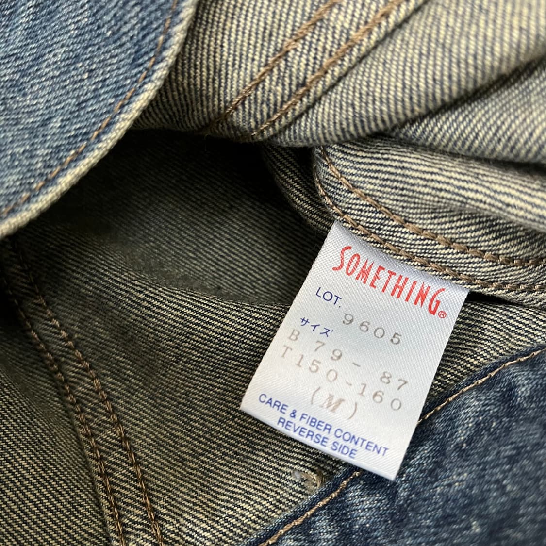 SOMETHING 포켓 데님 자켓 79-87-150/160 상품이미지7
