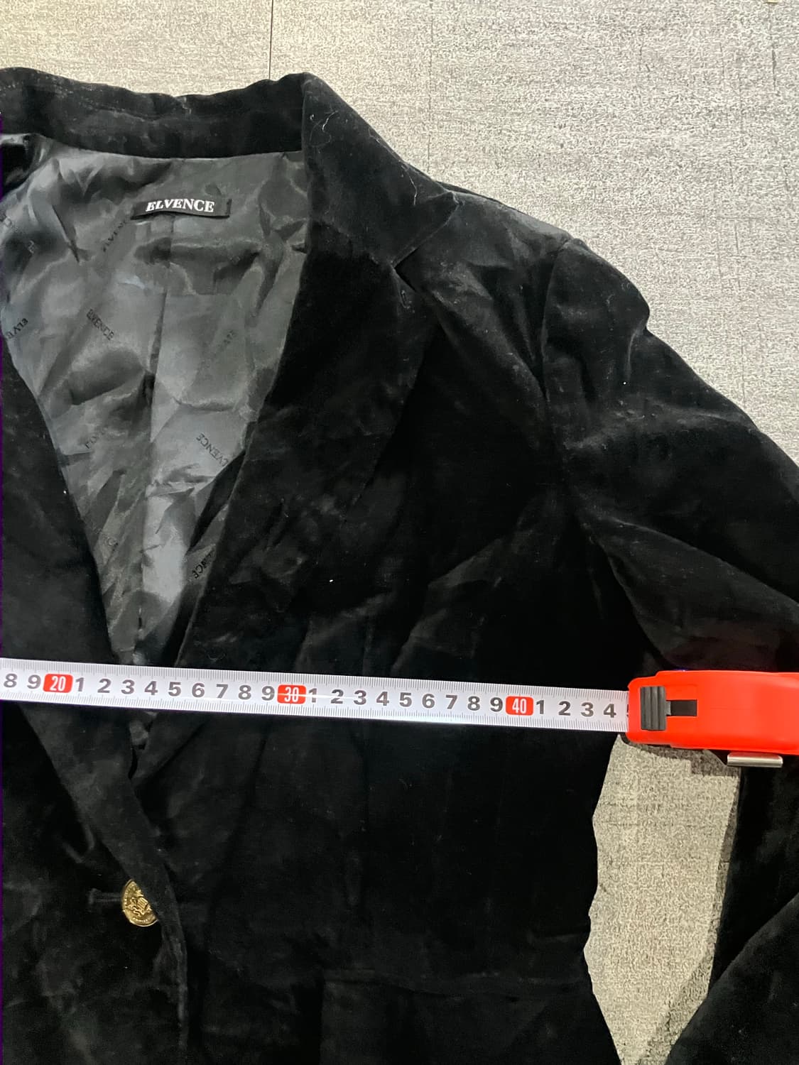 일본빈티지 Elvence 달천깔페어리 보헤미안 벨루어 크롭자켓 상품이미지2