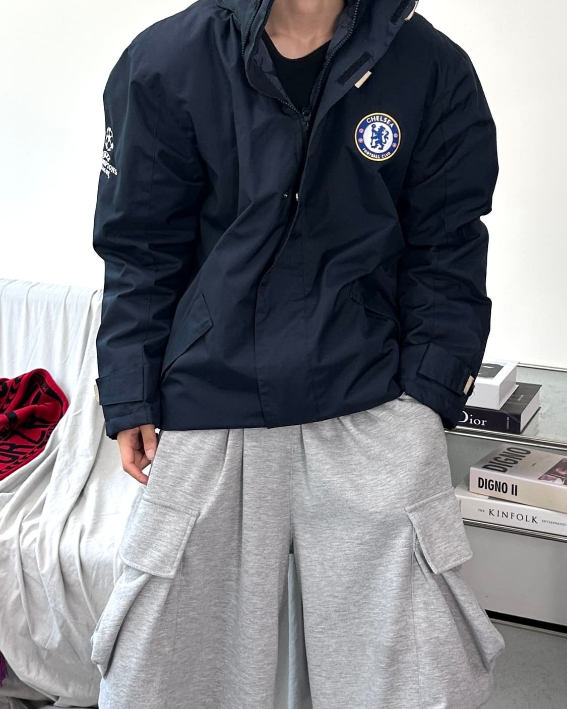 첼시 챔피언스리그 패딩 점퍼 M 상품이미지2