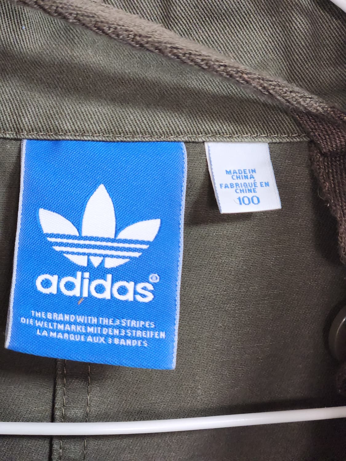 아디다스 카키색 남성 야상 100 상품이미지5