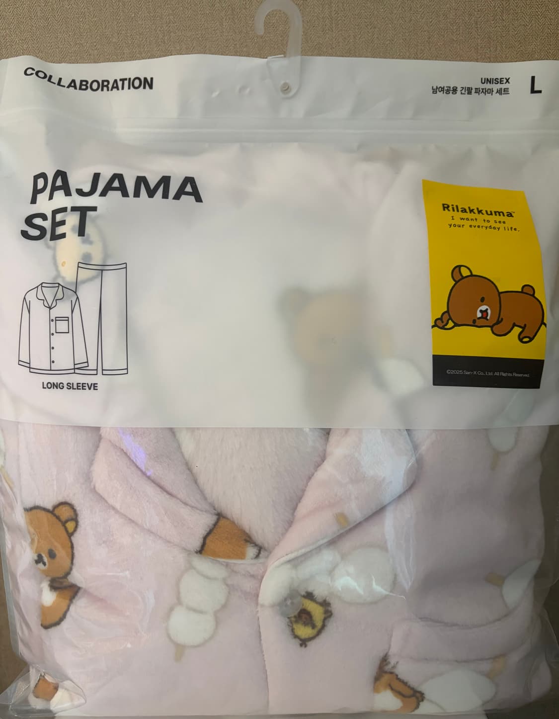 (미개봉) 스파오 리락쿠마 코리락쿠마 수면파자마 L 상품이미지1